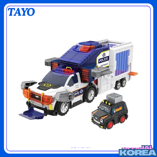 Tayo Rescue Police Ranger SWAT & Gadget Trailer Play Set | Shopee Malaysia