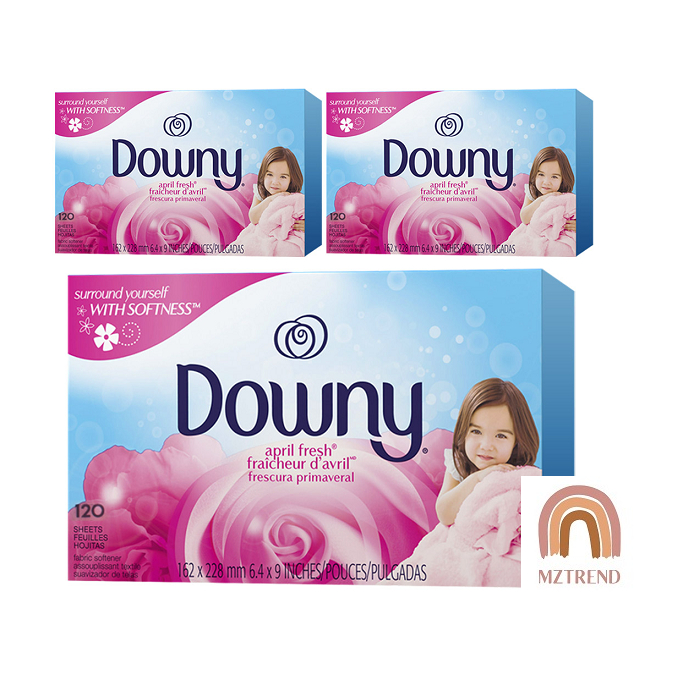 Downy Dryer Sheets 120 Sheets April Fresh  Fabric Softer 