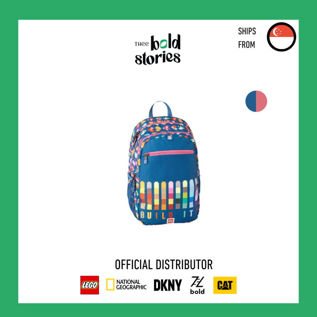 LEGO | Build It Back To School Extended Backpack (Small) | Shopee Malaysia