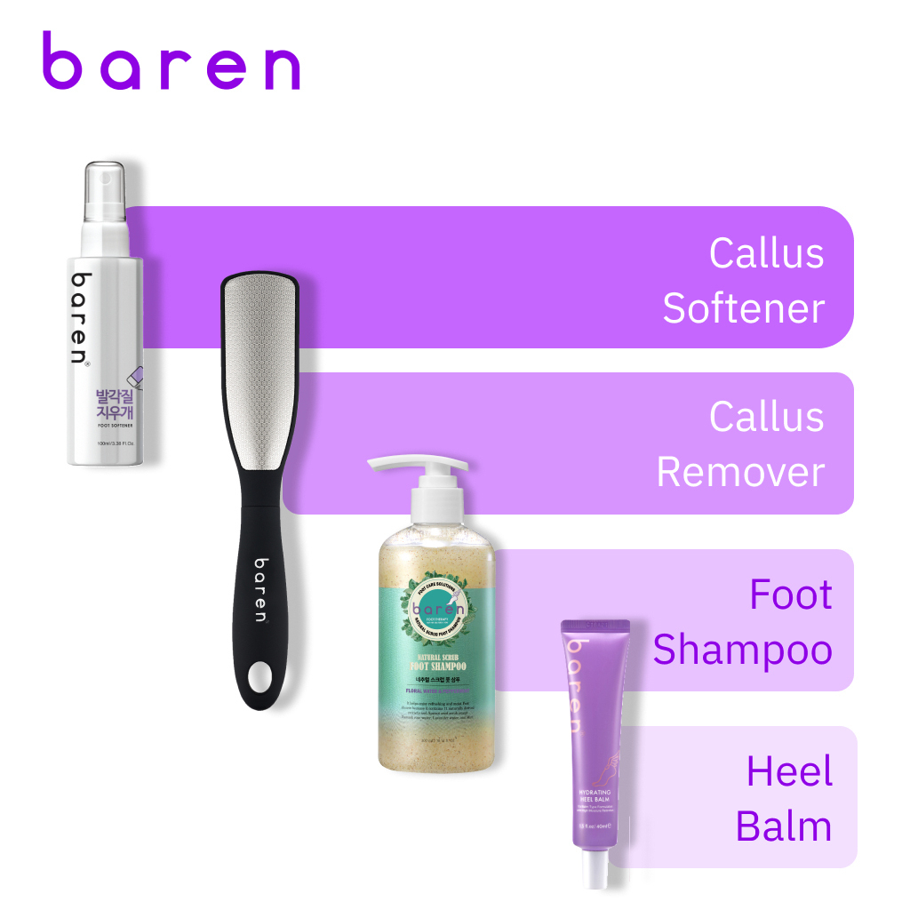 BAREN foot care BEST COMBINATION [Foot Care Set, Pedicure Tool, Dead