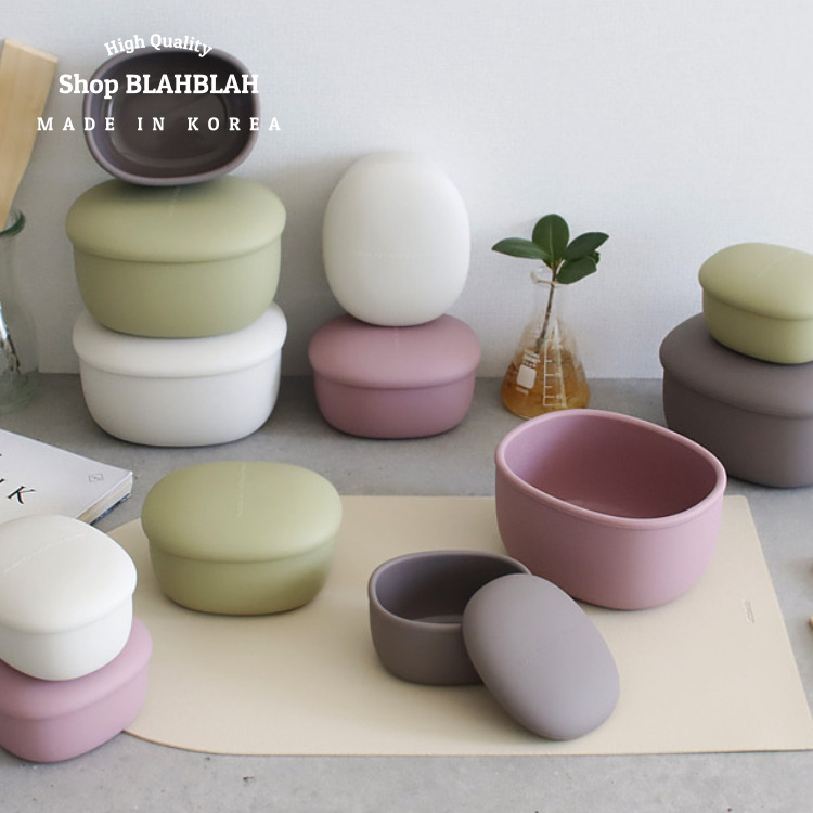 [PEBBLE SILICON CONTAINER]Silicon Container Baby container Safe