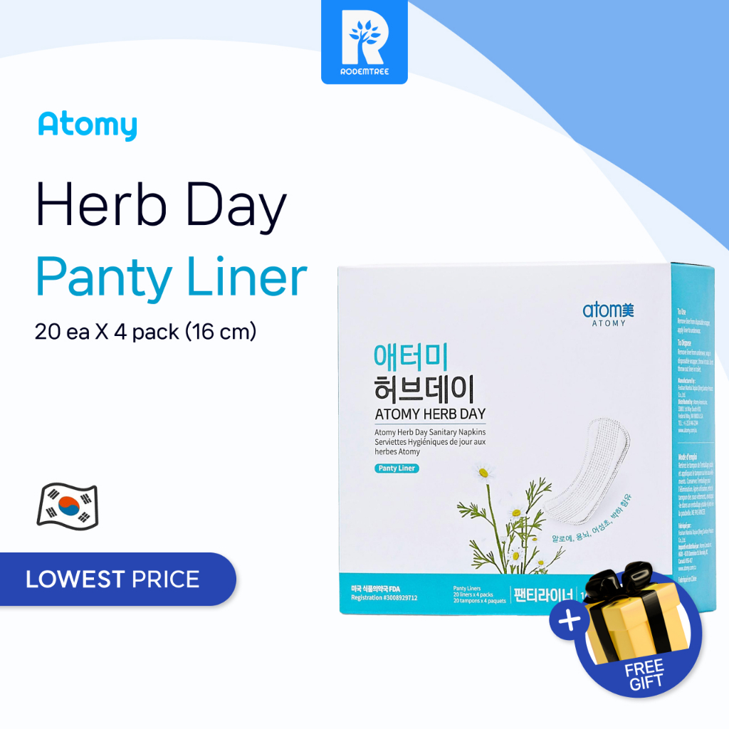 Atomy Herb Day Panty Liner (20ea / 4pack) Shopee Malaysia