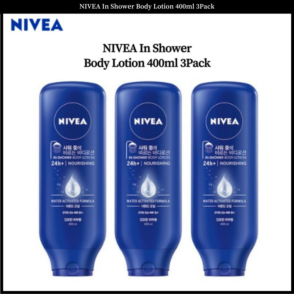 NIVEA In Shower Body Lotion 400ml 3Pack Shopee Malaysia