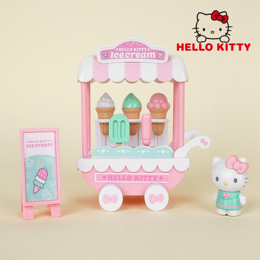 [Hello Kitty] Korean Toy Hello Kitty Icecream Shop Toy Set Pretend Play