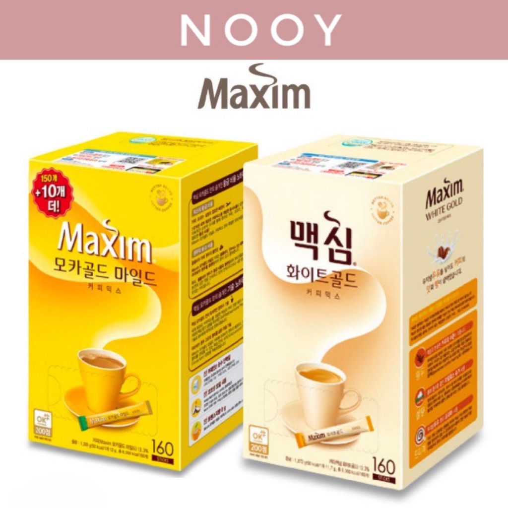 [Maxim] Korean Coffee Mix 160 Sticks (Mocha Gold Mild/White Gold ...