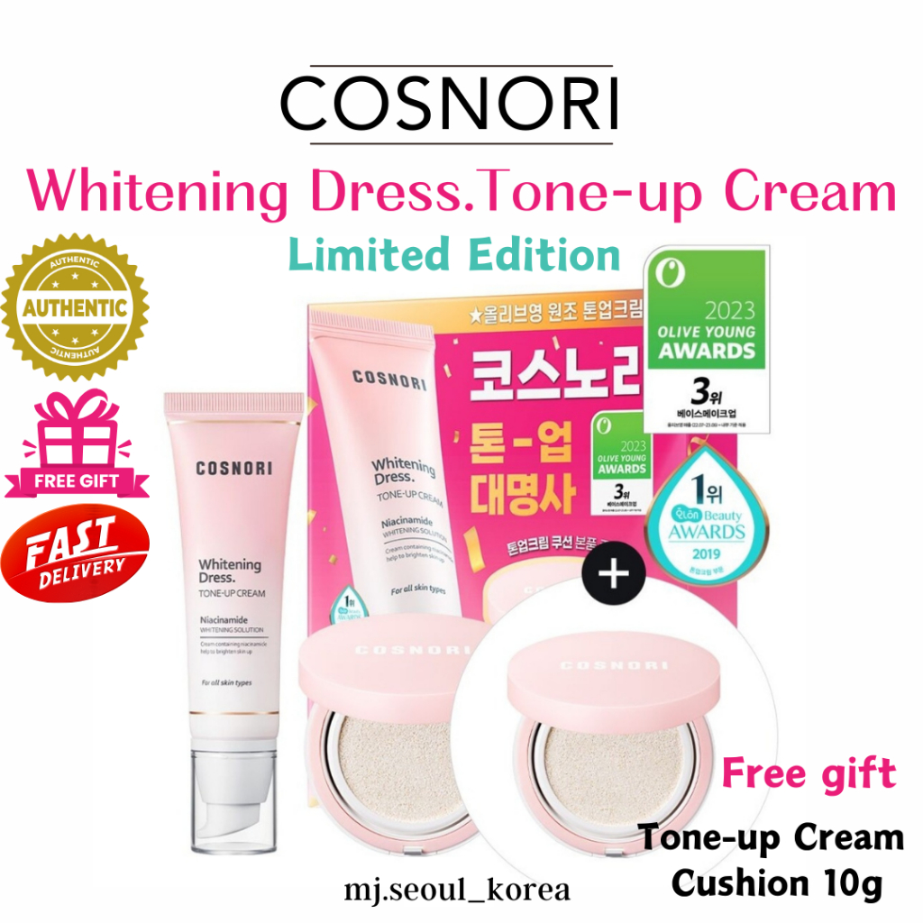 COSNORI Whitening Dress. Tone-Up Cream 50ml (+Tone-up Cushion 10g ...