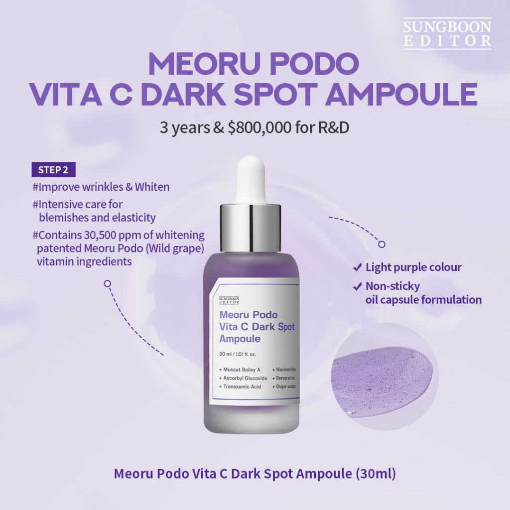[SUNGBOON EDITOR] Meoru Podo Vita C Dark Spot Ampoule 30ml Shopee Malaysia