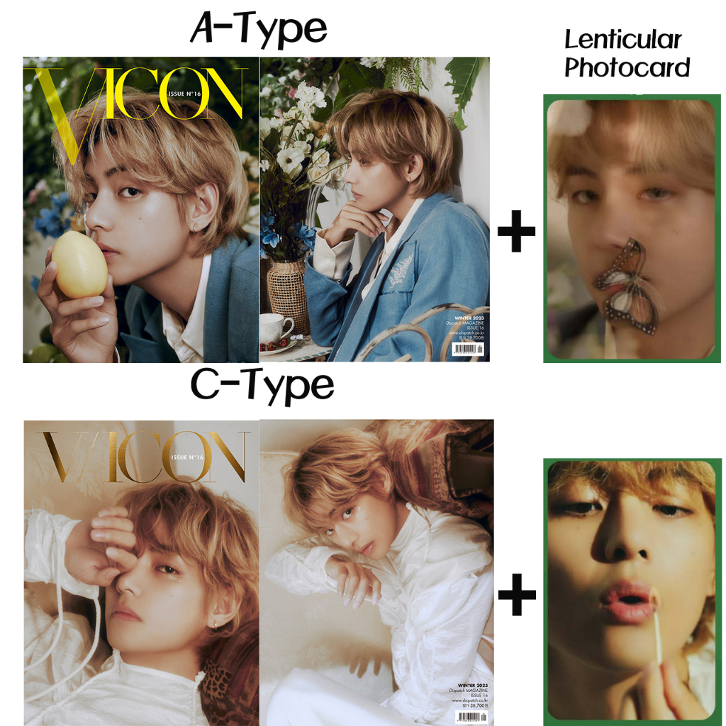 [DICON ]BTS V DICON ISSUE N°16 V : VICON(A/B/C/D -TYPE)+Lenticular ...