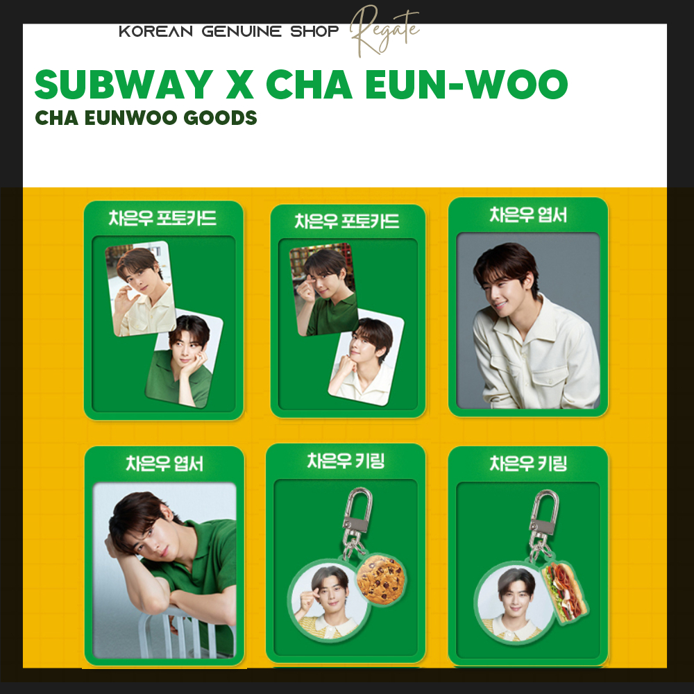 Subway x Cha Eun-woo goods Limited Edition | Shopee Malaysia