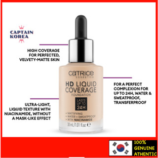 Catrice | HD Liquid Coverage Foundation | High & Natural Coverage | Vegan &  Free