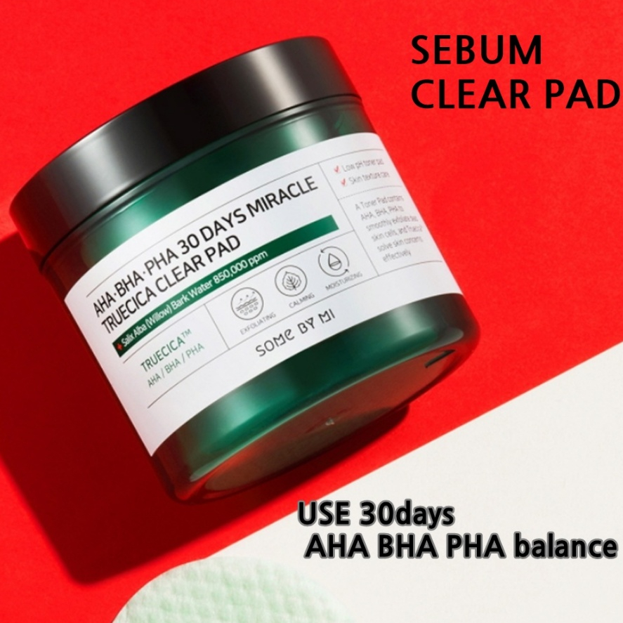 [SOME BY MI]AHA BHA PHA 30 Days Miracle Truecica Clear Pad 70 Sheets ...