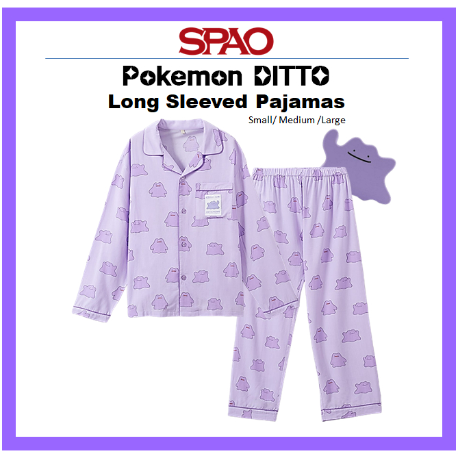 [SPAO] Pokemon DITTO Long Sleeved Pajamas (Small/ Medium /Large ...