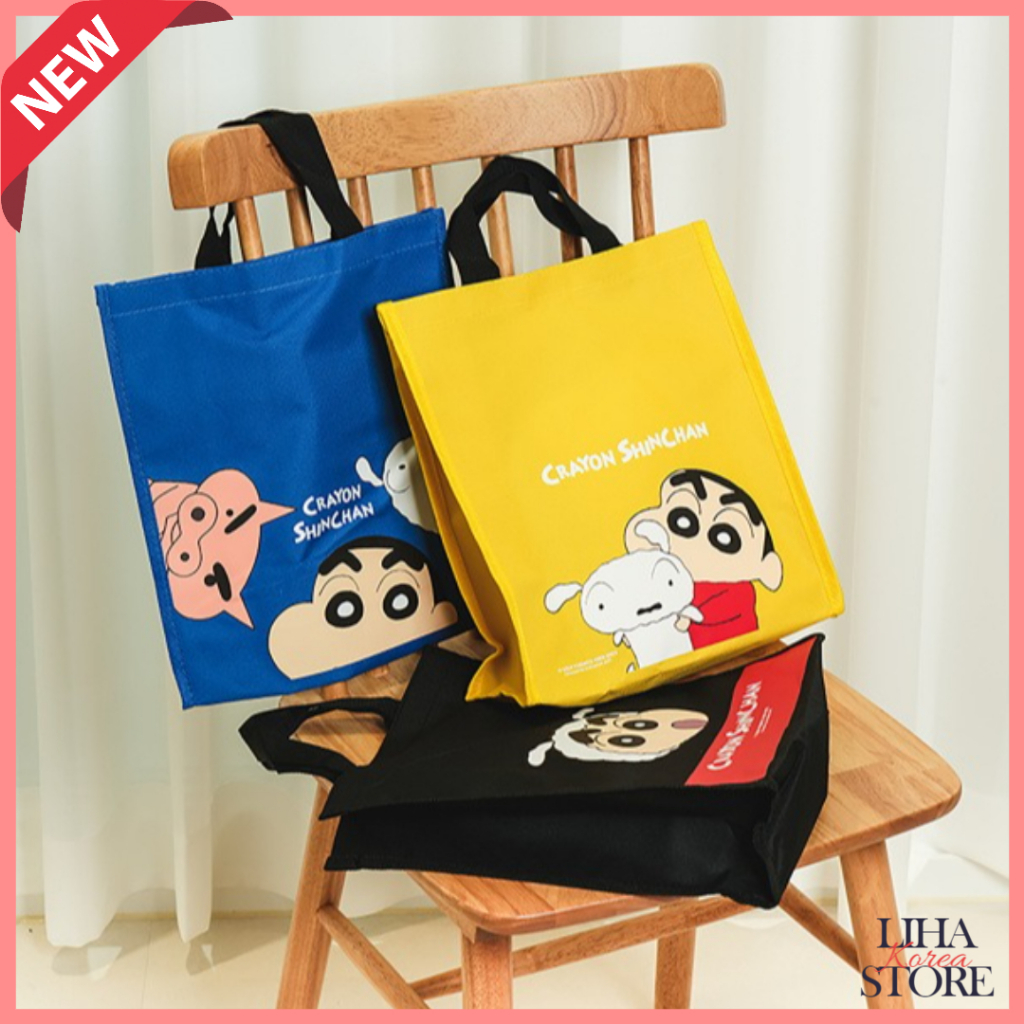 Daiso Korea Crayon Shin Chan Handle Bag Kids Bag | Shopee Malaysia