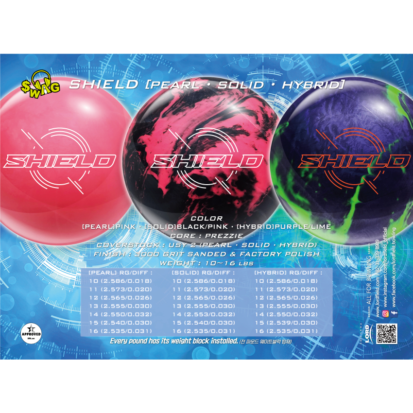 Lordfield SWAG SHIELD Bowling Ball Shopee Malaysia