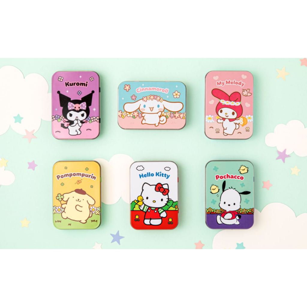 [korea] Sanrio Characters Sticker In Cute Tin Case   Hello Kitty, My 