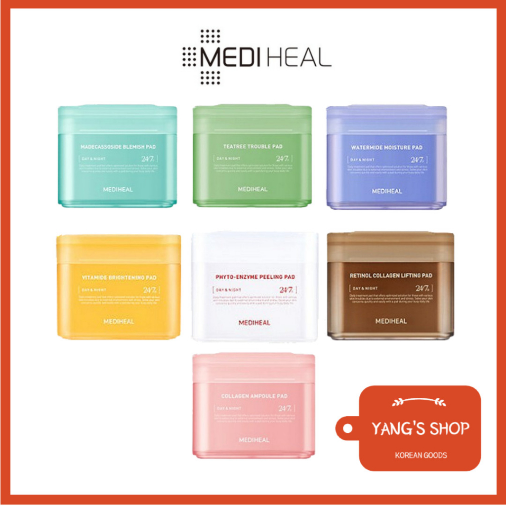[Mediheal] [Ready Stock] Face Toner Pads Collection 7 Types 100ea, 100