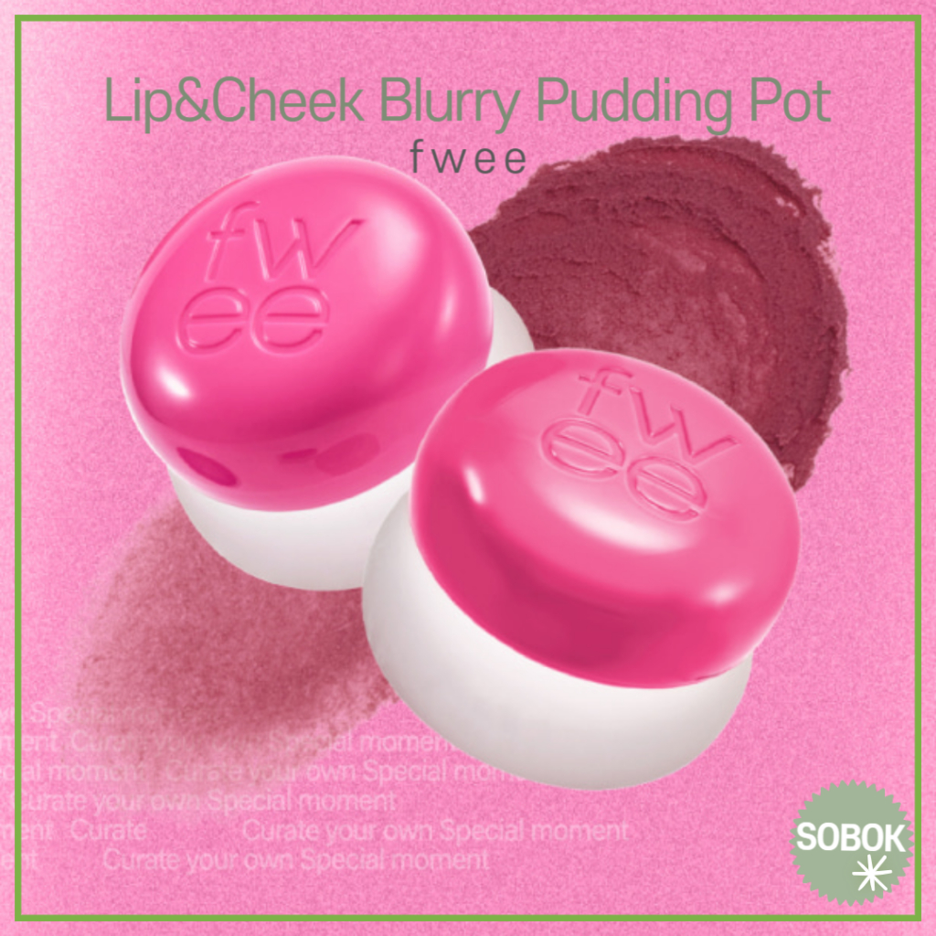 [fwee] Lip&Cheek Blurry Pudding Pot 30 colors Tint balm Blusher Shopee Malaysia