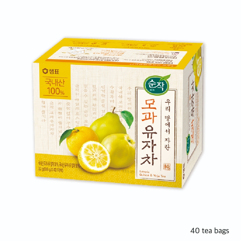 [Sempio] Quince & Yuja Tea 40tea bags Caffeine Free Sugar Free Sore ...