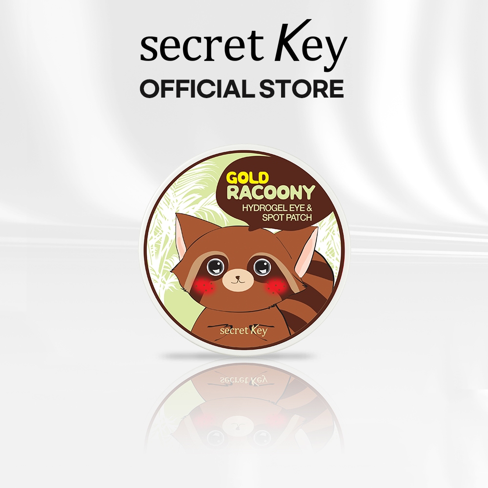 [secretkey] Gold Racoony Hydrogel Eyeandspot Patch 60ea Shopee Malaysia