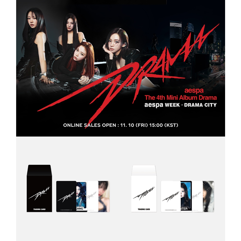 [POP-UP] Aespa RANDOM TRADING CARD - Aespa WEEK – DRAMA CITY | Shopee ...