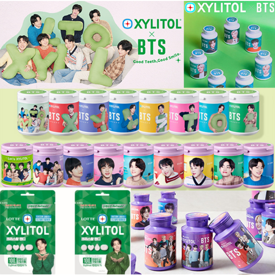 2023 new version Lotte X BTS xylitol crystal candy alpha & purple star