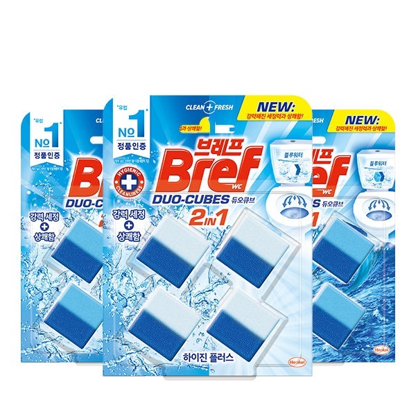 [Bref] Duo Cube Blue / Hygiene Plus Toilet Cleaner 4p 200g [Shipping ...