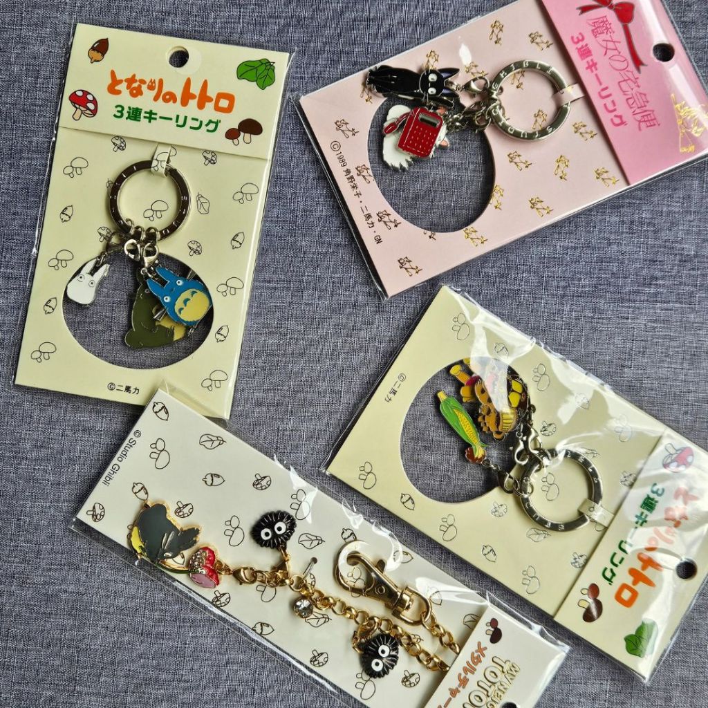 Official Studio Ghibli merchandise Keychain, Totoro, Kiki Delivery
