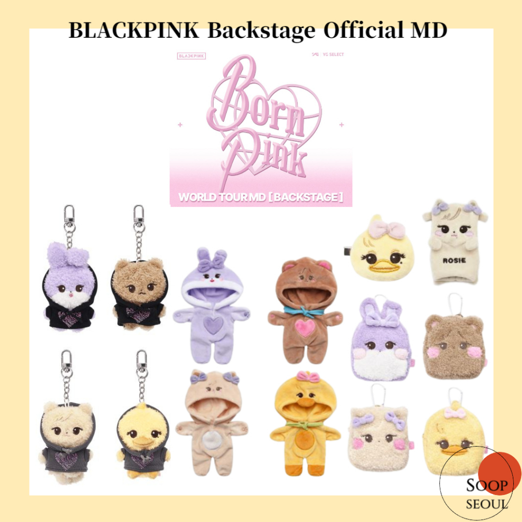 BLACKPINK ROSIE マグネット付きぬいぐるみキーホルダー DEADLINETOUR] BLACKPINK キャラクター マグネット ぬいぐるみ