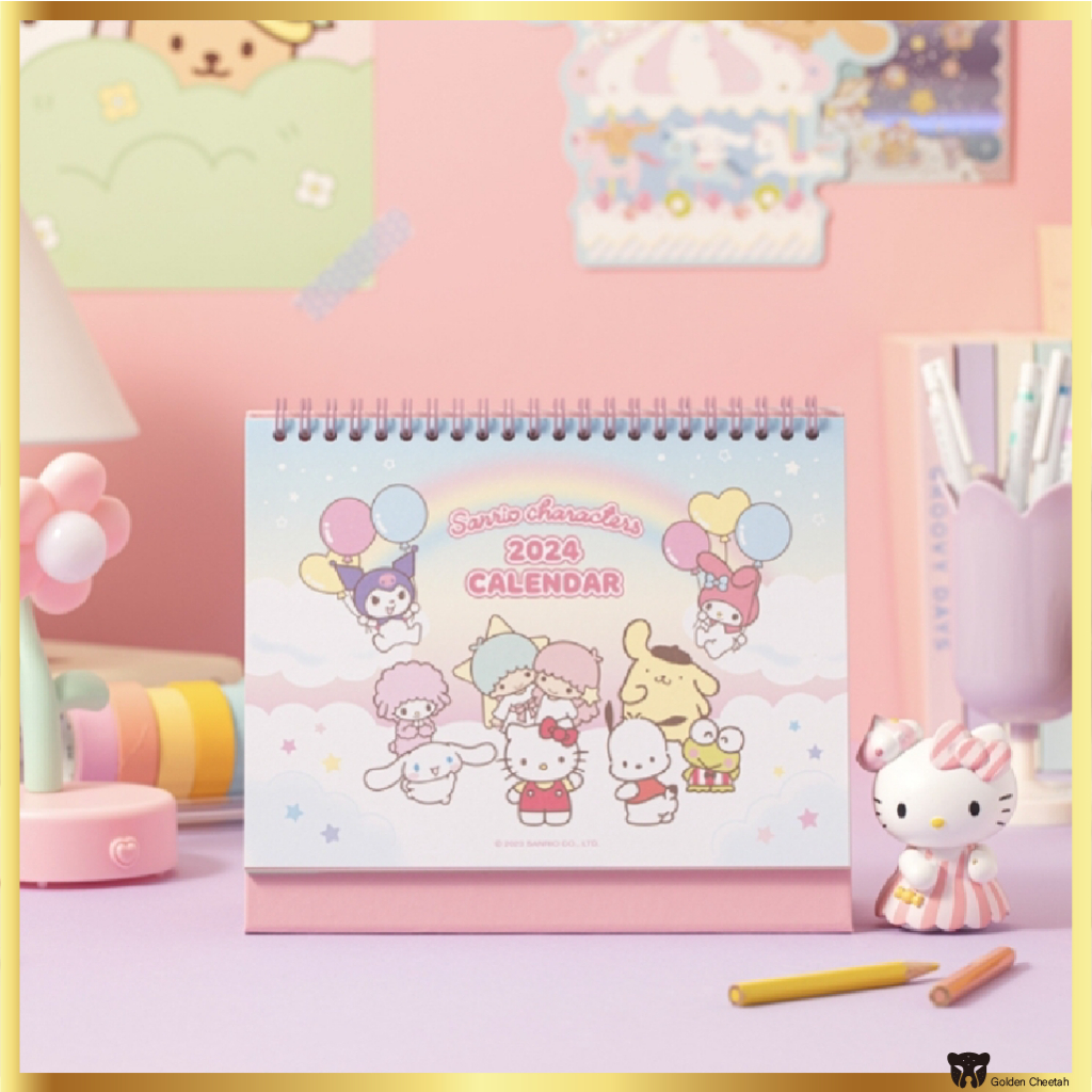 [Sanrio] 2024 Sanrio Characters Desk Calendar Shopee Malaysia