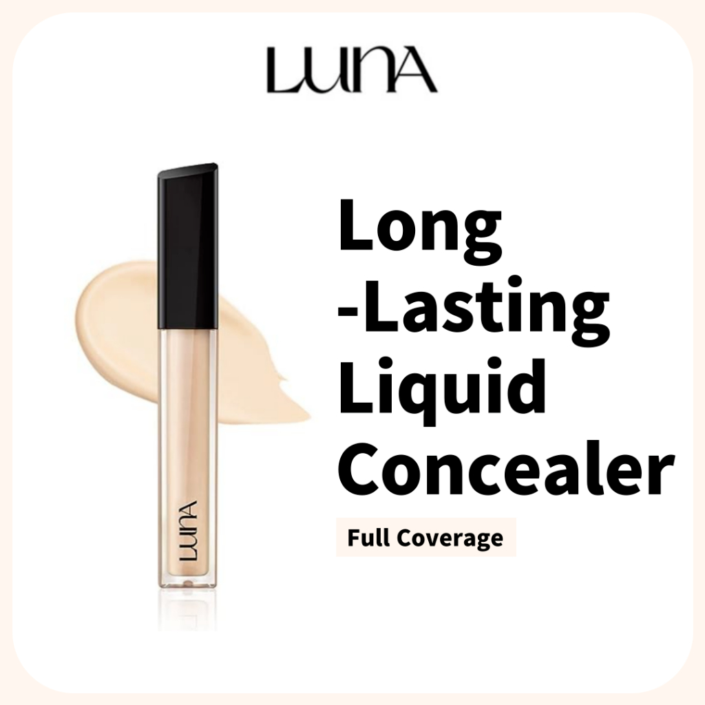 Luna Long-Lasting Tip Liquid Full Coverage Concealer for Under Eye Dark ...