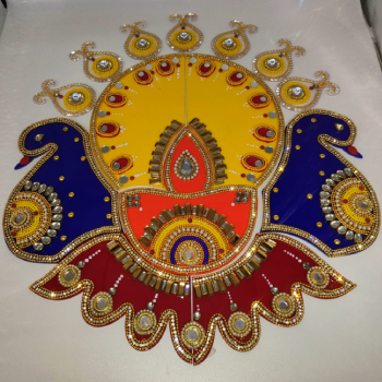 Traditional Reusable Handcrafted Rangoli Beautiful Festive Home Decor ...