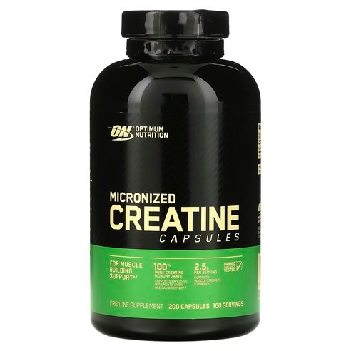 Optimum Nutrition Micronized Creatine Monohydrate Capsules, Keto ...