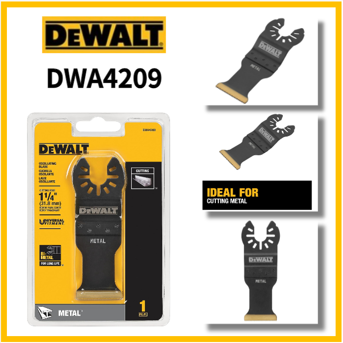DEWALT DWA4209 Oscillating Tool Blade, Metal Cutting ,Titanium Nitride