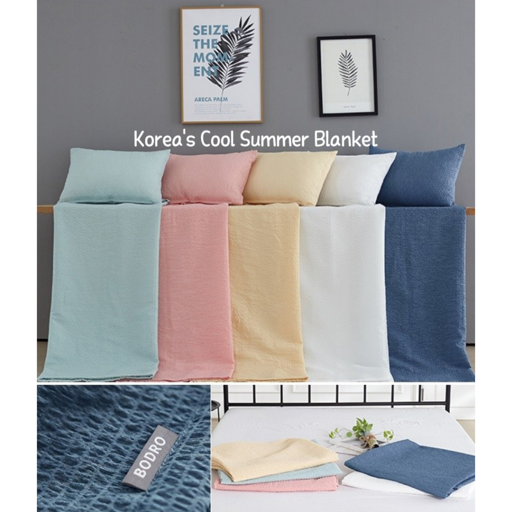 Korean Cooling Summer Blanket Breathable Absorbent Made in Korea Shopee Malaysia