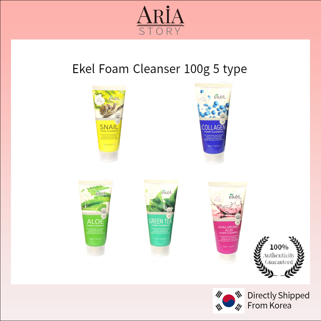 Ekel Foam Cleanser 100g Contains 5 types of hypoallergenic plant
