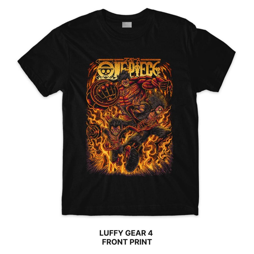Luffy Gear 4 | One Piece Series T-Shirt Front Back Print Crafter Tee ...