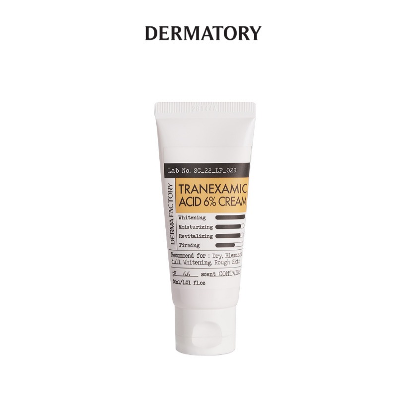 Crème à L'acide Tranexamique 6% DERMA FACTORY - Soin éclaircissant K-beauty 30mL