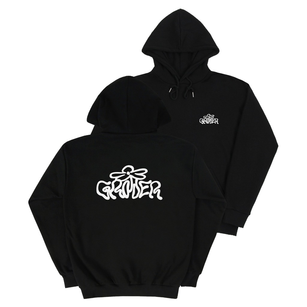 [GRAVER]★WAVE LOGO FLOWER HOODIE GRAVER】23FW☆ Wave Logo Flower Hoodie