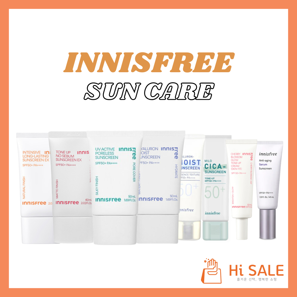 INNISFREE SUNSCREEN Collection (Tone-up No sebum, Long-lasting, True ...