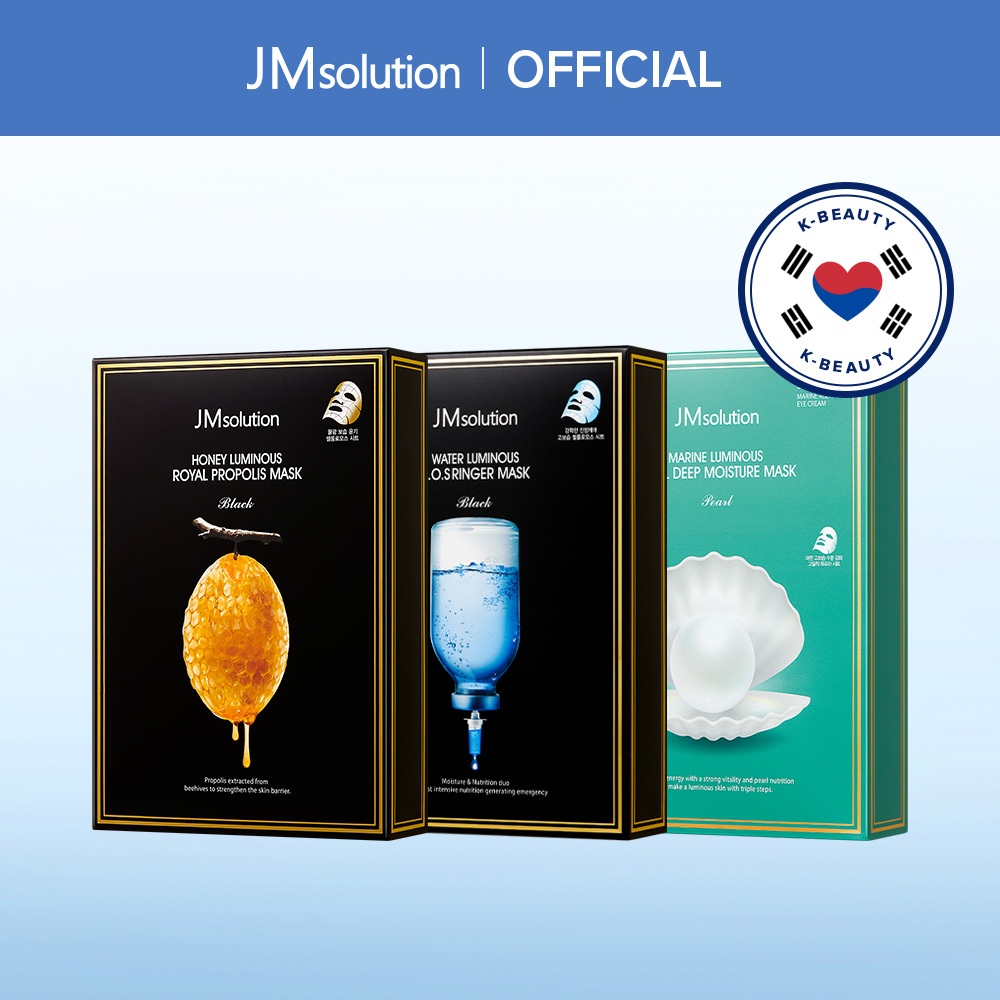 [JMSOLUTION] HONEY LUMINOUS + WATER LUMINOUS + MARINE LUMINOUS MASK ...