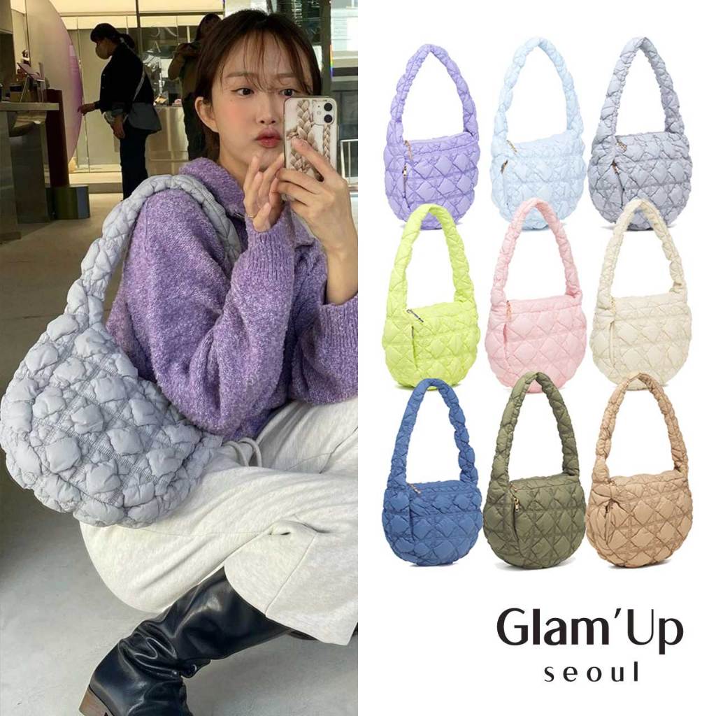 GU🇰🇷 [Carlyn] Soft Bag M (11colours) H71307020 Cloud Quilted Bag  Light-weight Bag Korea | Shopee Malaysia