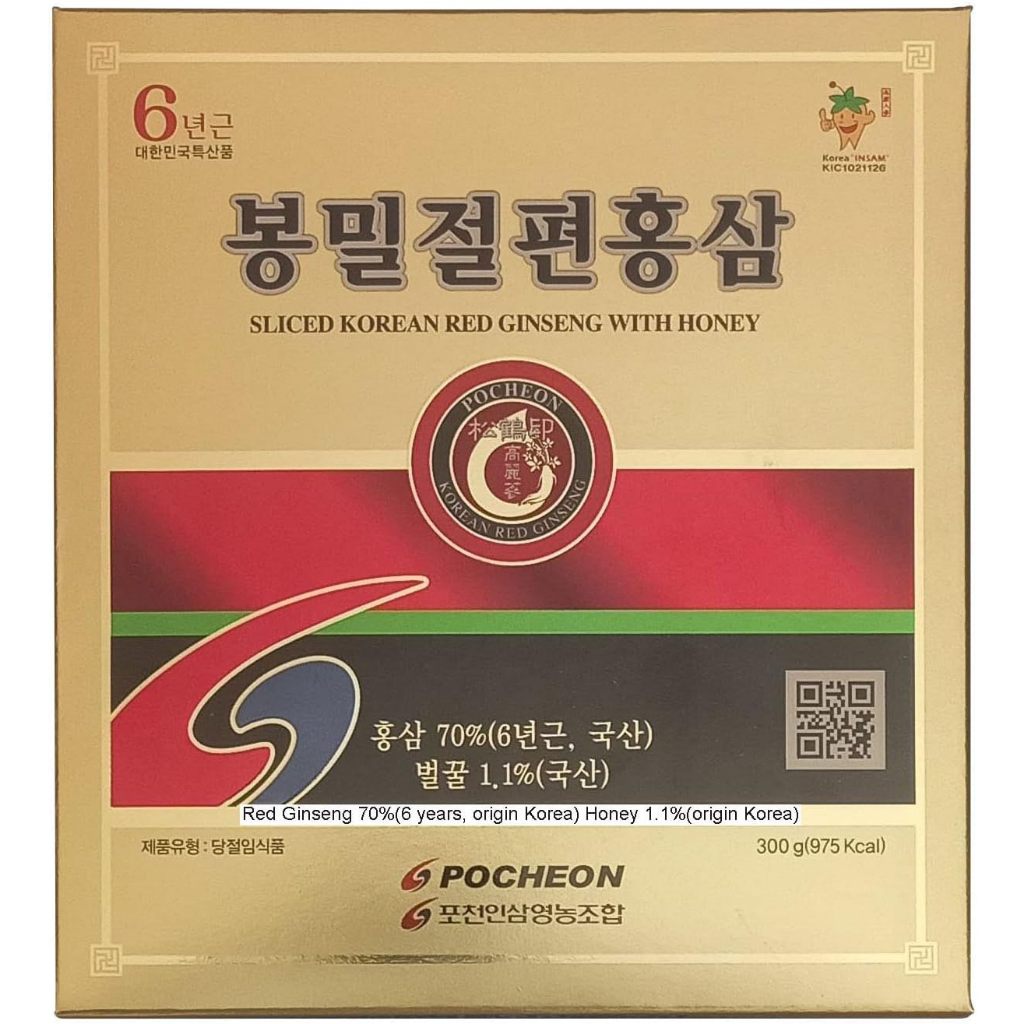 Pocheon Sliced Korean Panax Red Ginseng with Honey 300g | Shopee Malaysia