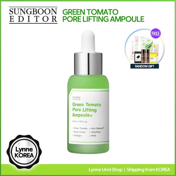 SUNGBOON EDITOR Green Tomato Pore Lifting Ampoule 30ml | Shopee Malaysia