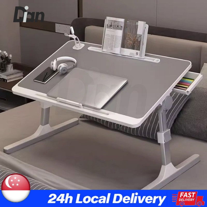 Adjustable Foldable Table Multi-purpose Anti-slip Bed Mini Table with ...