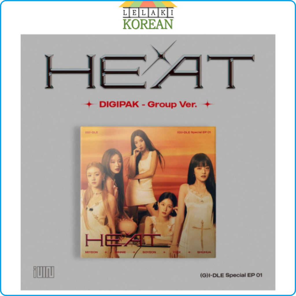(G)I-DLE special album HEAT hit DIGIPAK Group Ver | Shopee Malaysia