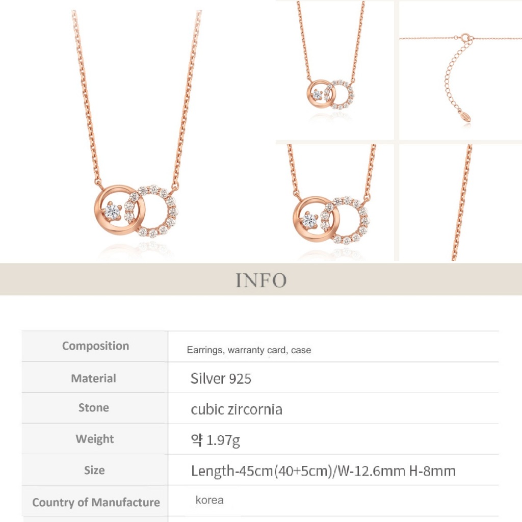 STONEHENgE x NewJeans Korea Rose Gold Plating Best Silver Jewelry Necklace Earrings 28 Types Shopee Malaysia
