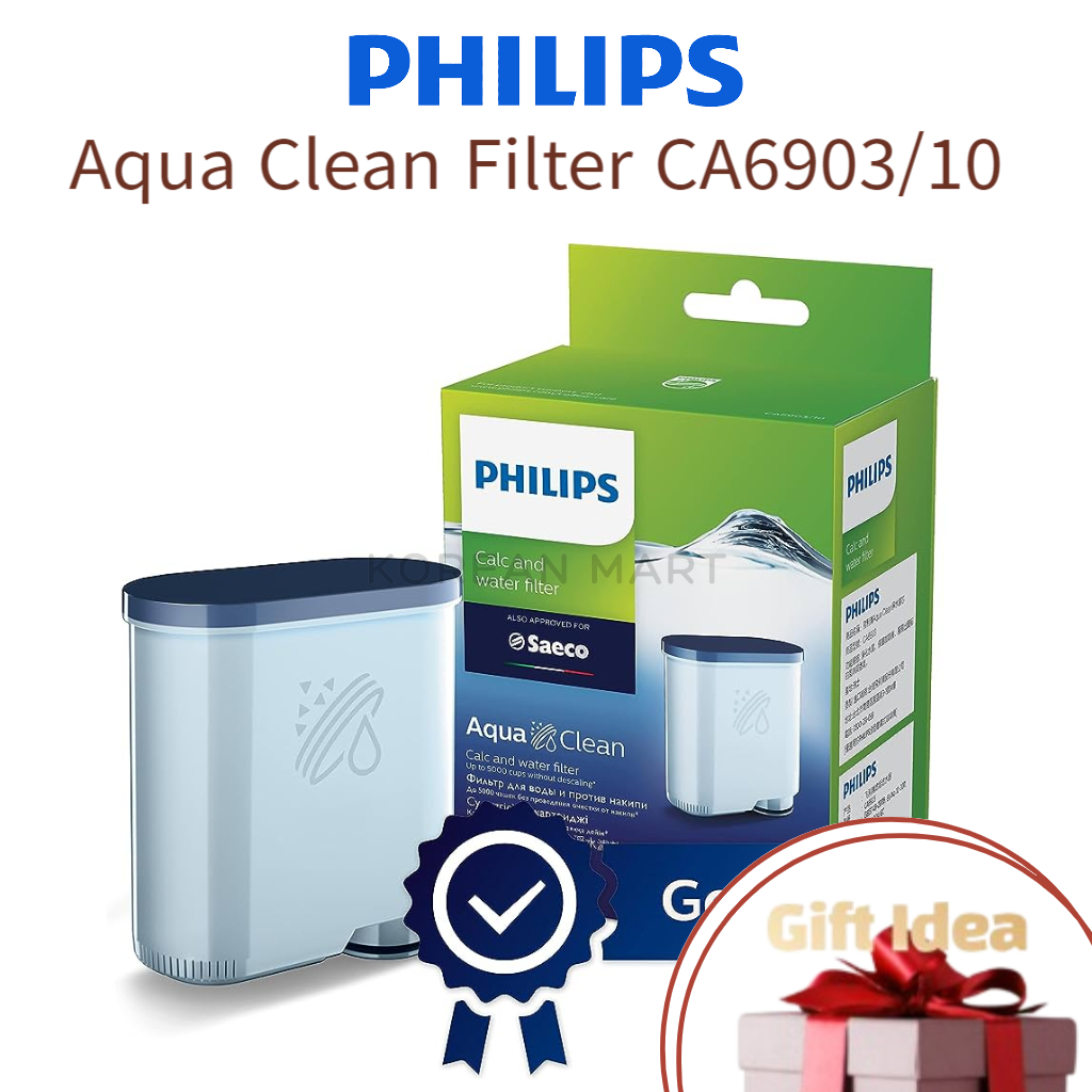  Philips Kitchen Appliances Philips AquaClean Original Calc and  Water Filter, No Descaling up to 5,000 cups, Reduces Formation of  Limescale, 1 AquaClean Filter, (CA6903/10): Home & Kitchen