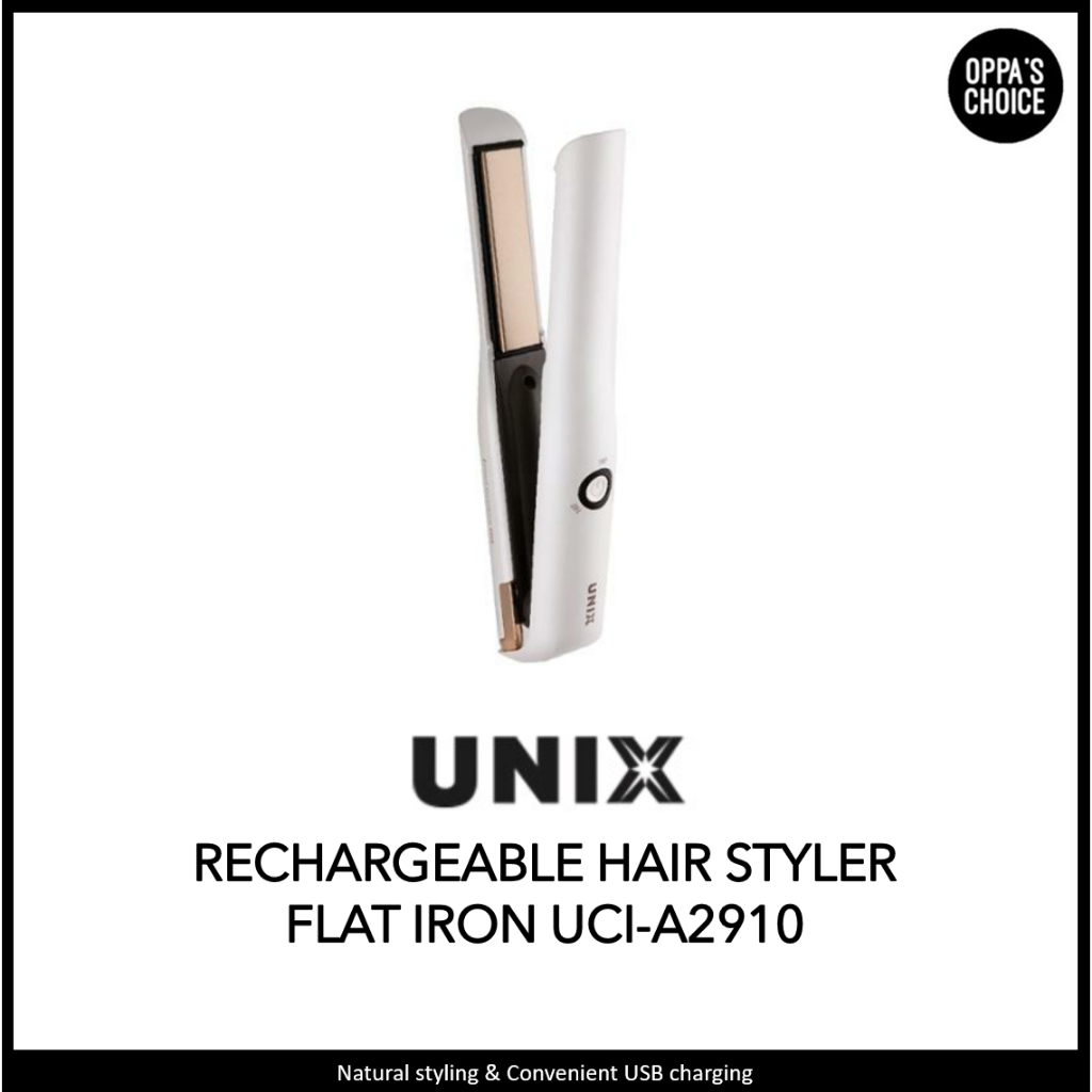 UNIX RECHARGEABLE HAIR STYLER FLAT IRON UCI-A2910 | Shopee Malaysia