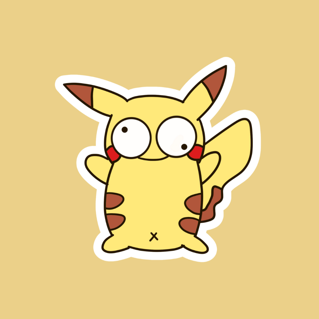 [SG ] Pikachu – The Ugly Pokemon Collection Sticker. Premium Sticker ...