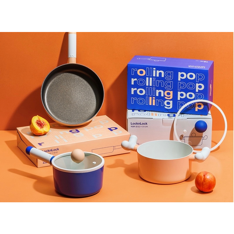 Locknlock Korea Rolling Pop Ih Pot & Pan Cookware Shopee Malaysia